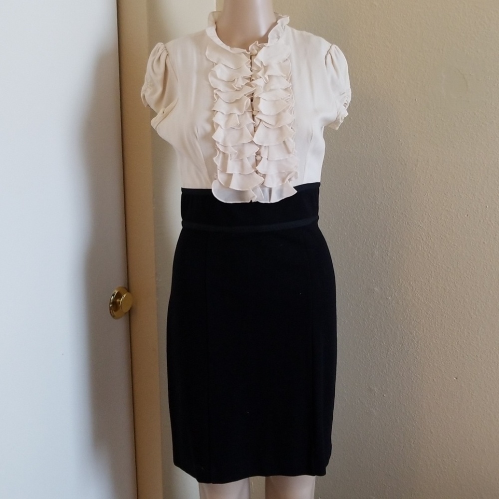 BEBE RUFFLE DRESS